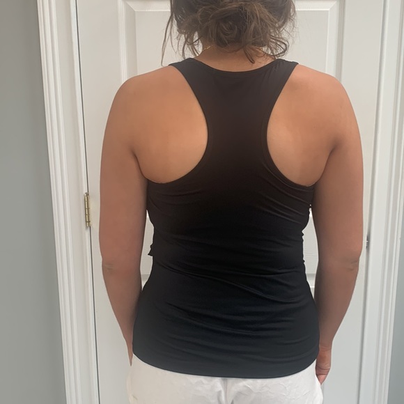 Fila black racer back tank with asymmetrical ruffle size M - Picture 3 of 9